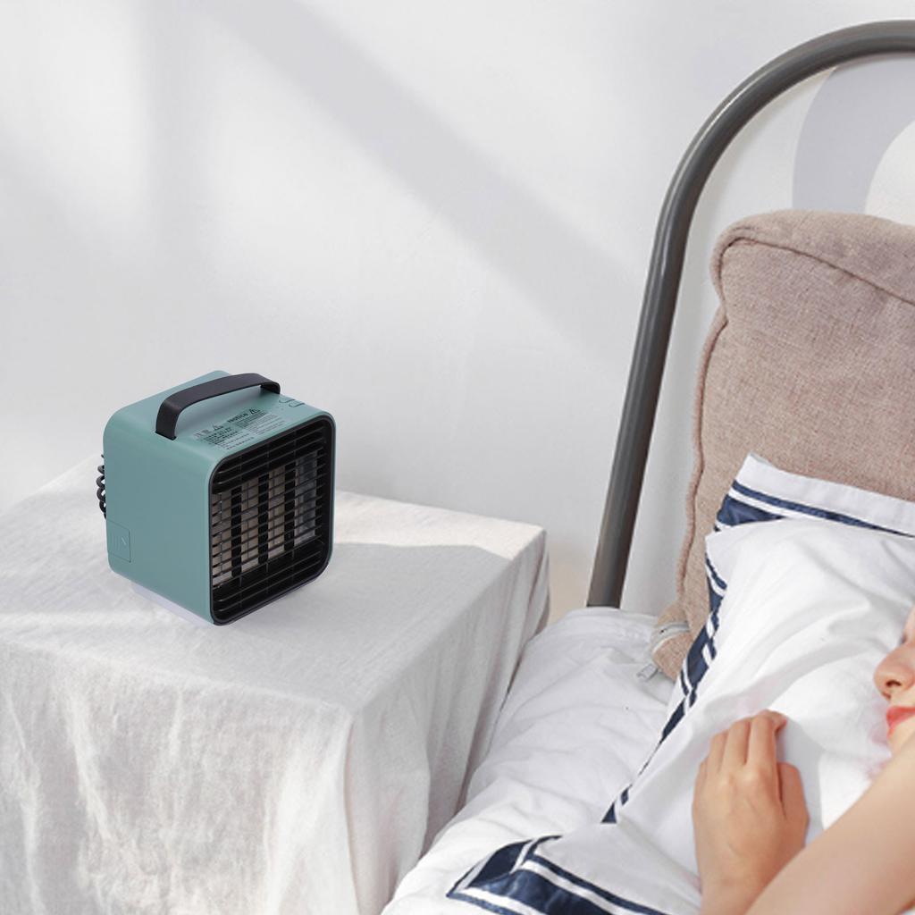 2-in-1 Negative Ion Air Purifier Portable Air Cooler USB Cooling Fan with 3 Wind SpeedGreen
