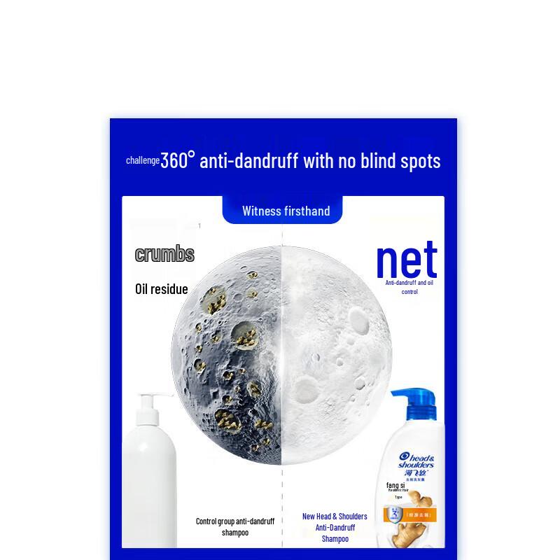 Head & Shoulders Anti-Dandruff & Oil Control Shampoo, 1.28kg X 4-Pack