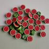 100pcs Simulation Resin 3D Fruit Charms Watermelon Pendant Jewelry DIY Findings for Earring Bracelet Necklace Making Accessories