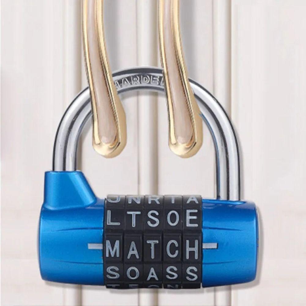 Changeable 5 Letter Combination Padlock Security Travel  Password Lock  Travel Bag