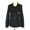 Made In Italy RELIVE Wool Knit Jacket Women’s L Black(USED)