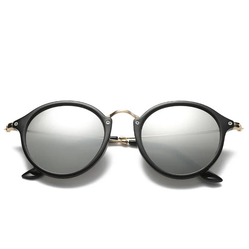 Fashion Round Metal Frame Mirror Sunglasses Women Men  Retro Brand Designer Sunglasses Trending UV400  Mujer