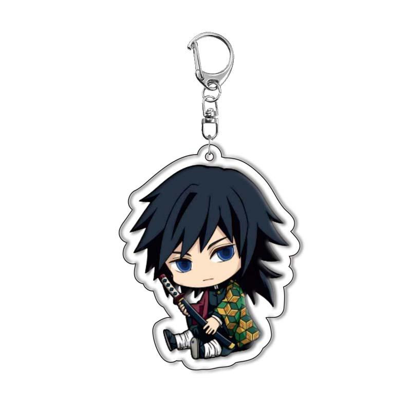 Demon Slayer Kimetsu No Yaiba Tanjiro Nezuko Acrylic Durable Keychain Pendant Anime Merchandise Custom Ready Stock