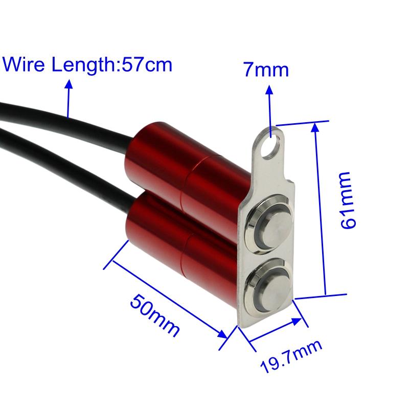 LMoDri Motorcycle 12V LED Waterproof Switch Aluminum Alloy Headlight Horn Start Kill Handlebar Adjustable Mount