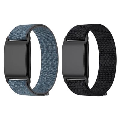 Adjustable Hook Buckle Design Straps for Selected Fitness Trackers Breathable Fabric Comfort Fit In Multiple Color
