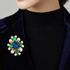 Baroque Retro Crystal Brooch Brooch Fashion Versatile Coat Accessory Pin