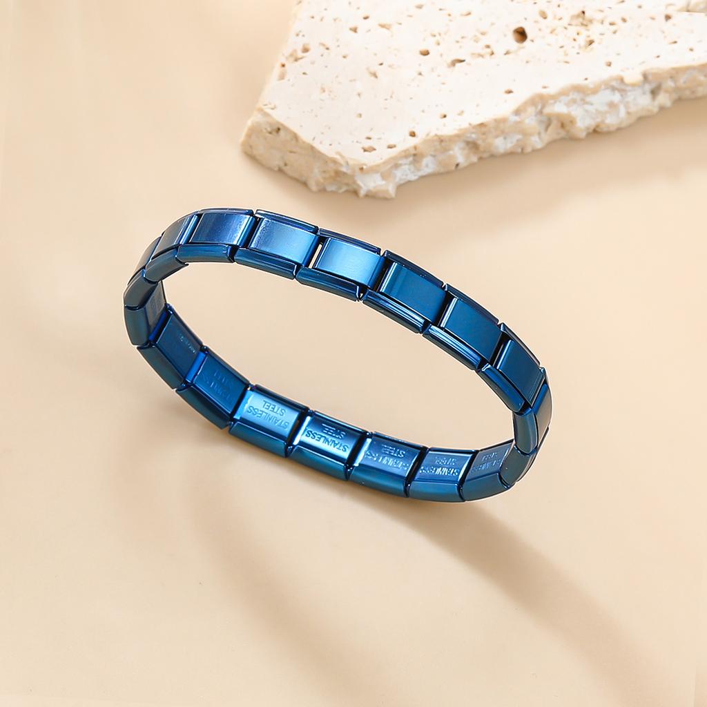 Italian Charm Store Italian Charm Bracelet 9mm Diy Original Bracelet 18 Sections Sliver Color, Gold Color, Black, Blue and Tools