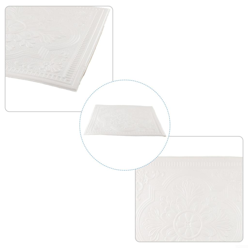 1 x 3D-Fliesen-Ziegel-Wandaufkleber, selbstklebende, wasserdichte Schaumstoffplatten-Tapete.