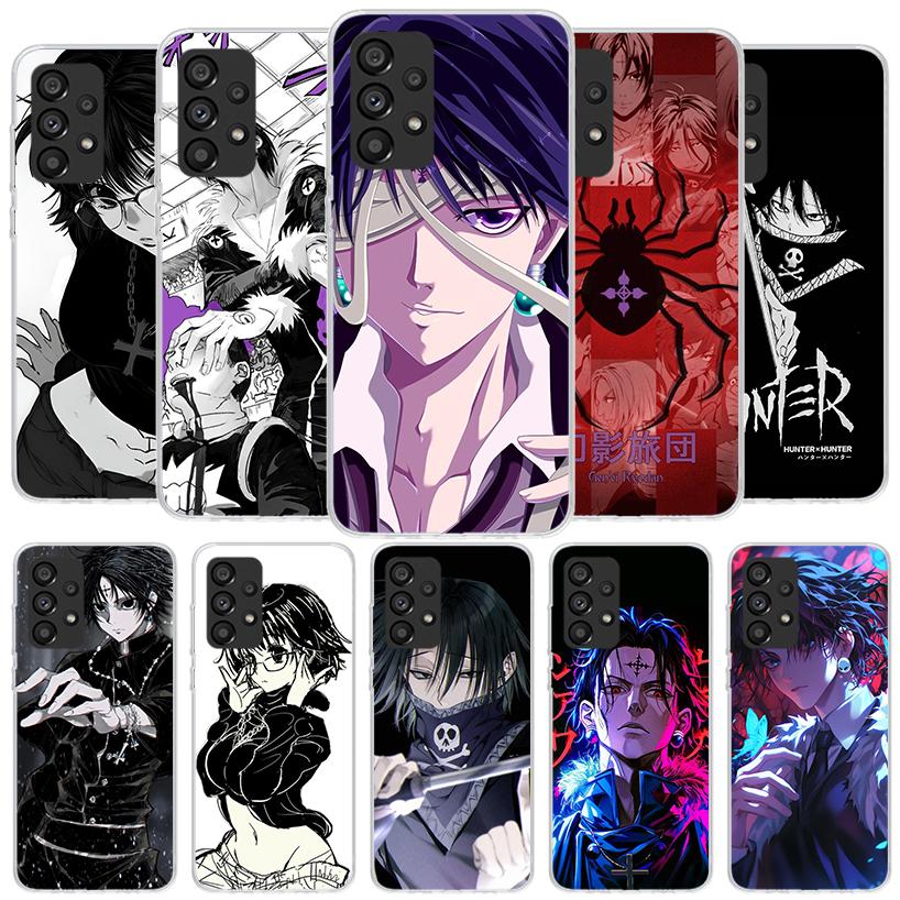 Huner X-Hunters Chrollo Shizuku Phone Case For Samsung Galaxy A12 A22 A32 A52 A72 A02S Phone Case Note 20 Ultra 10 S10 Plus A51