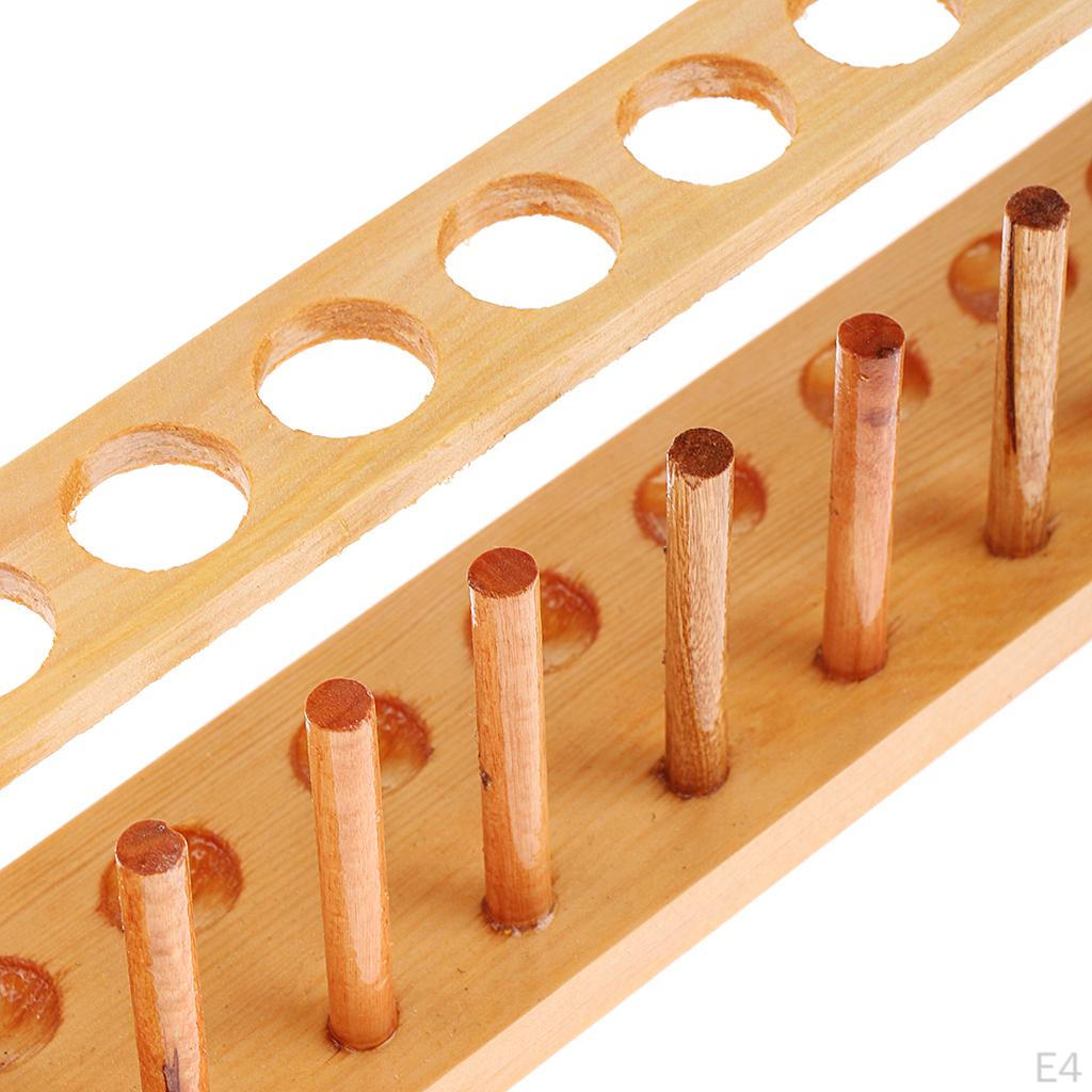 Wooden Test Pipe Bearing Holder Rack with Standing Stand