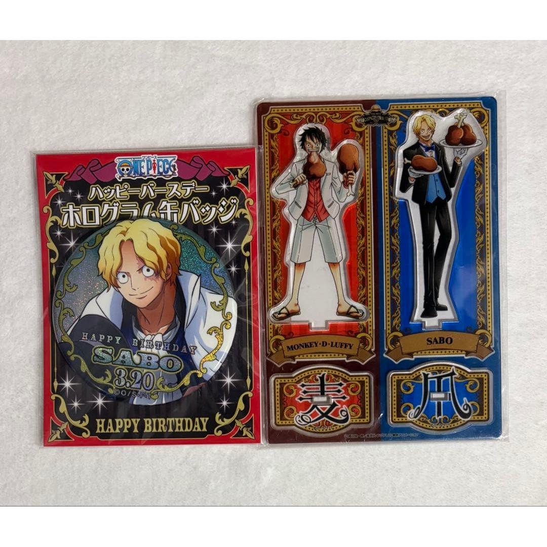 Used One Piece Axta Senior Luffy Sabo Can Badge