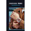 SANDA New Luminous Men's Quartz Watch Nails, Wodoodporne trendy Męskie zegarki kwarcowe