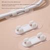 40Pcs Adhesive Cable Clips Punch   Adhesive Wire Holders Cord Clips   for Home Car Desk