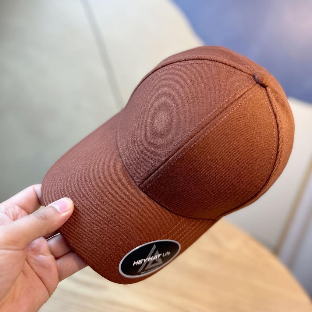Peaked Cap Men's Large Brim Spring and Autumn Woolen Hat Large Head Circumference Soft Top Widened Brim Baseball Cap Women's Extended Brim