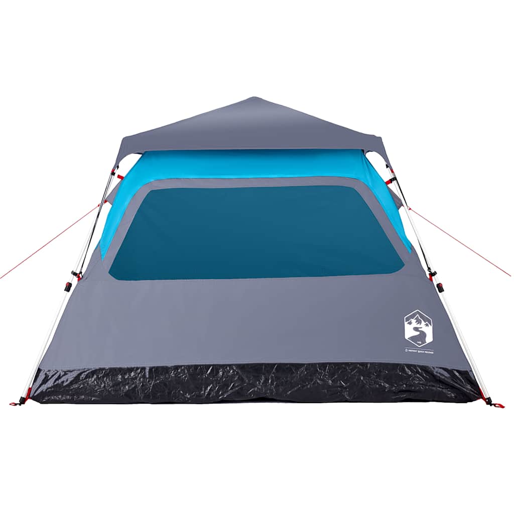 Dome Camping Tent for 4 Persons Blue Quick Release System