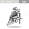 Universal Metal Stainless Animal Car Accessories Badge Fight Bull Fly Horse for Ferrari Lamborghini Emblem 3D Sticker Decoration