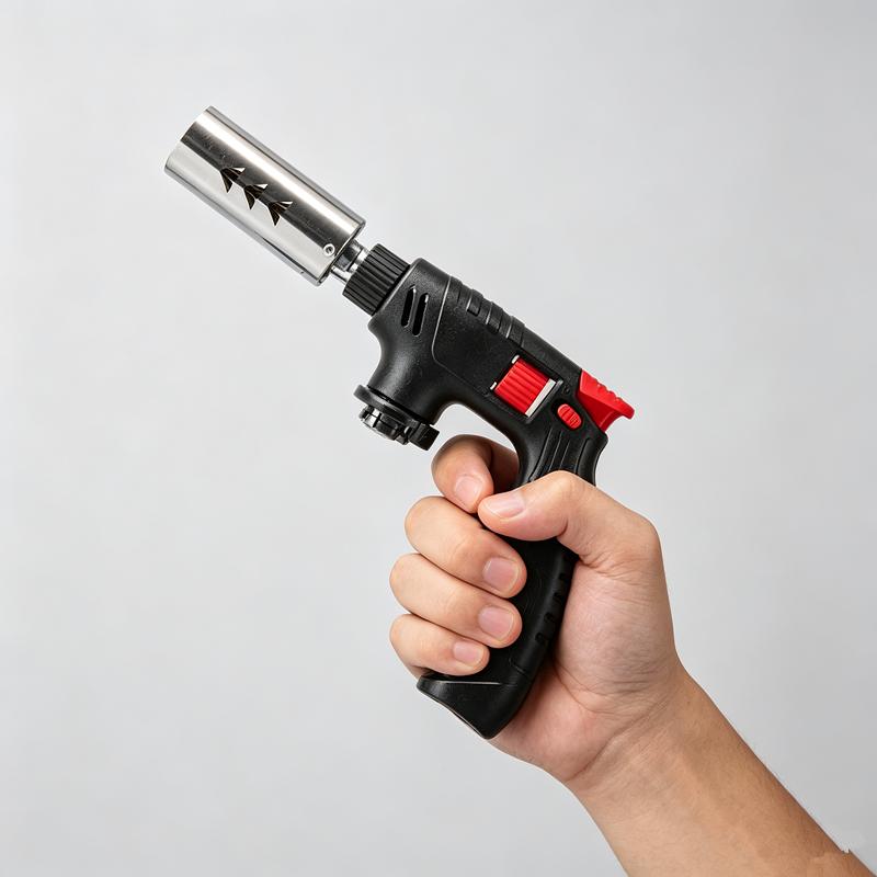 Extended Butane Gas Torch Long Nozzle Portable Refillable for Outdoor Camping BBQ Welding Home Cooking