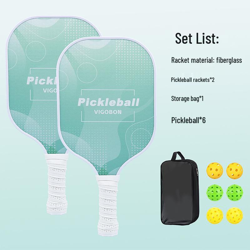 Pickleball Paddle Set with Fiberglass & Carbon Fiber Honeycomb Core