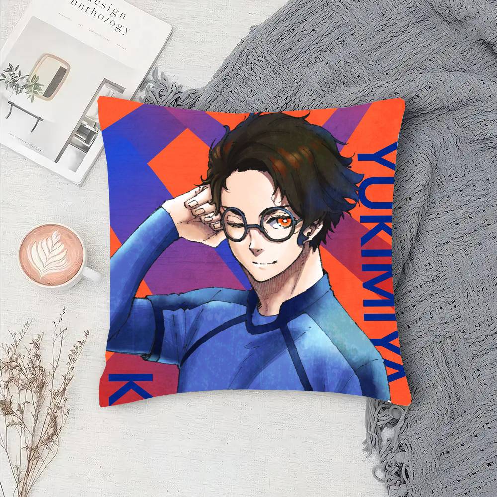 Kenyu Yukimiya Anime Blue Lock Pillow Case Sofa Cushion Cover Room Home Decoration