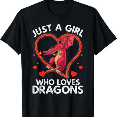 Cool Dragon For Women Girls Dragons Mythical Dragon Lovers T-Shirt
