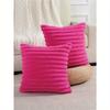 1pc Solid Fuzzy Cushion Cover Without Filler, Modern Flannelette Decorative Throw Pillow Cover For Home