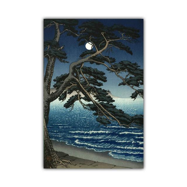 Japanese Rural Style Retro Landscape Canvas Painting Lake Park Beauty Poster Office Wall Art Living Room Home Decoration Mural No Frame