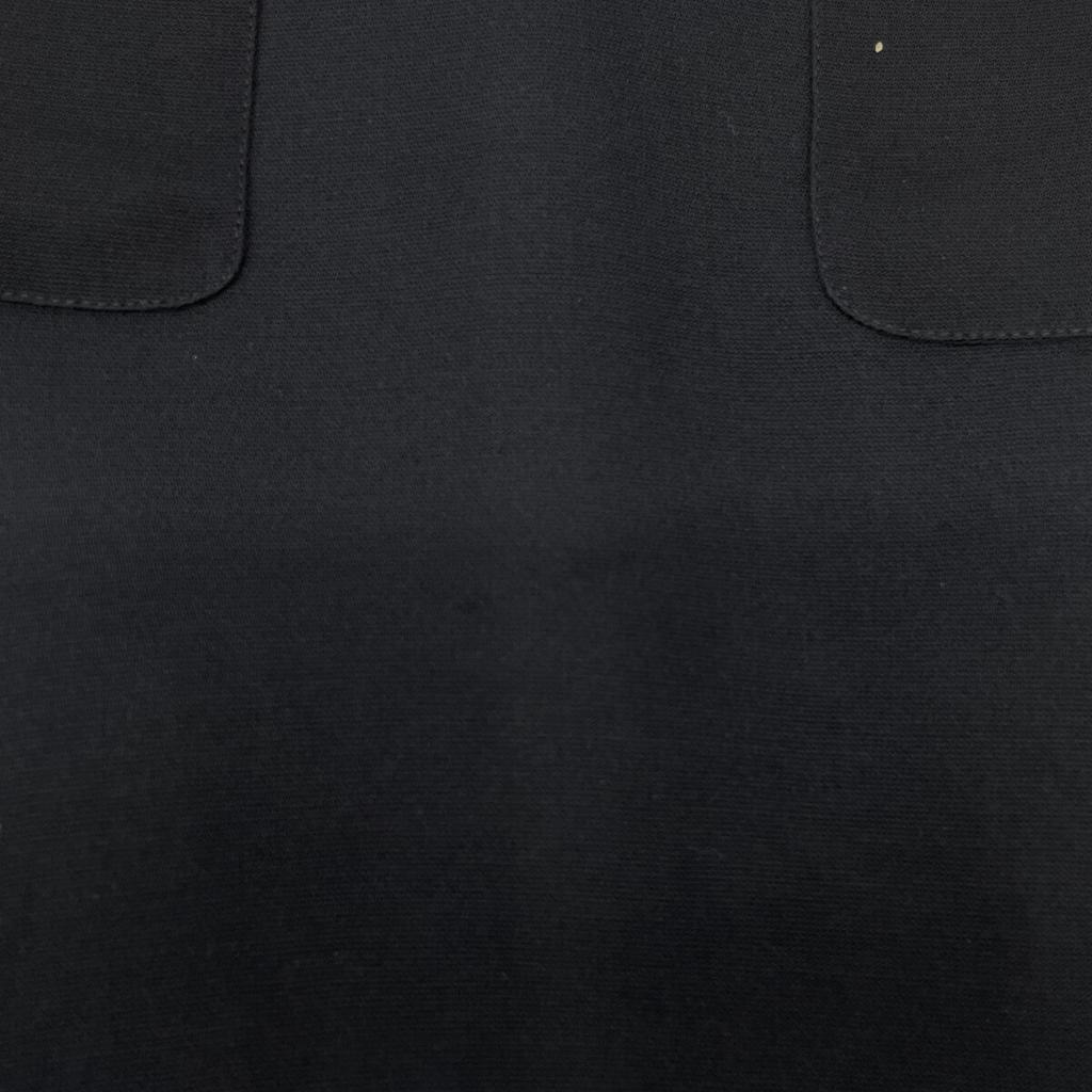 GUCCI 572304 Navy Black Interlocking G Pearl Button Short Sleeve Dress dress 38 blackUsed