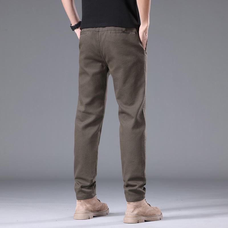 Men's Pants Slim Straight Trousers Men's Light Business Comfortable Men's Casual Pants