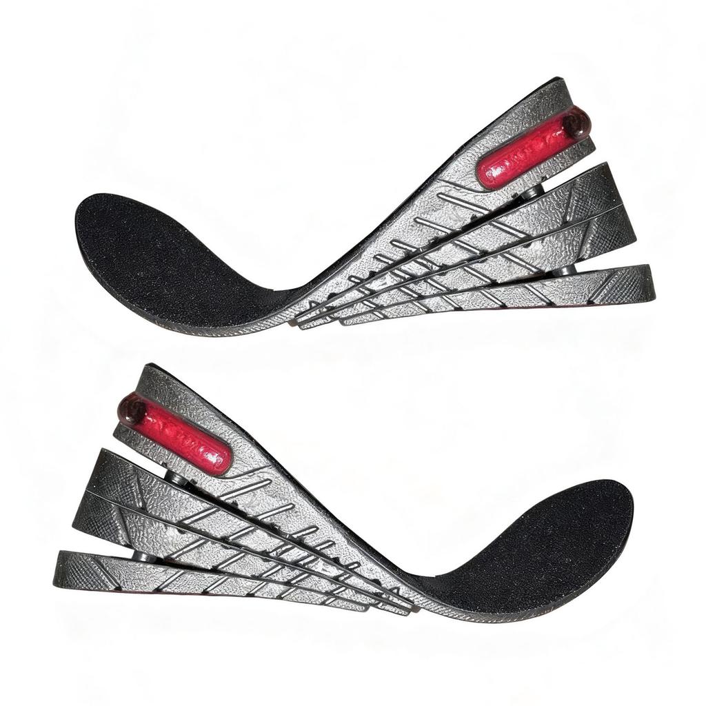 Height Increase Insole Men Women PVC Sports Shock Absorption Shoe Lift Heel Inserts3 Layer Height: 3cm   1.2in