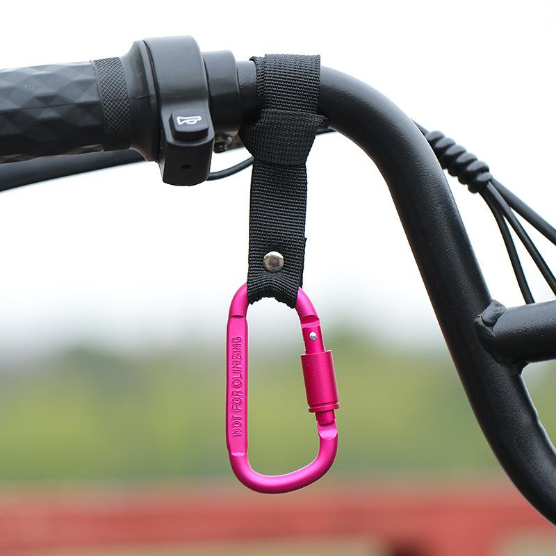 Motorcycle Electric Scooter Hook Front Hook Aluminum Alloy Handlebar Hook for Bicycle Handlebar Hook Clip No-Drill Hook Black