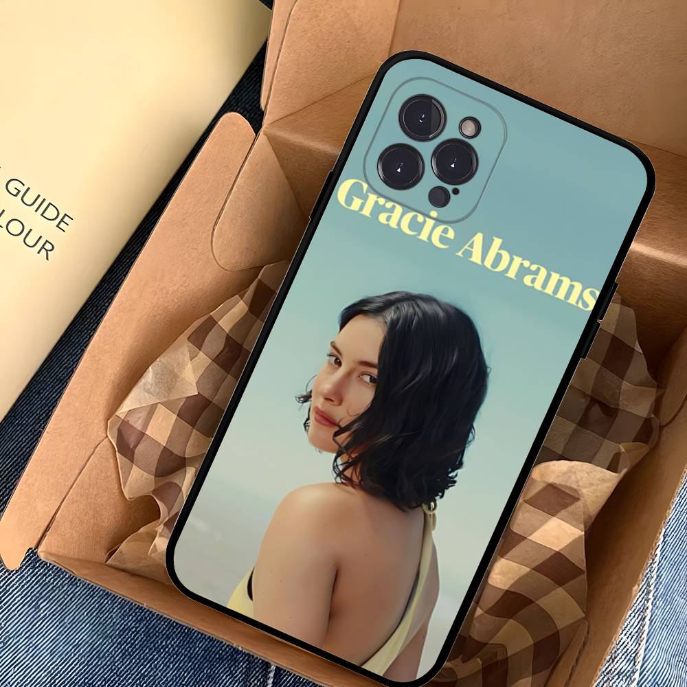 Popular G-gracie Singer A-abrams Black Soft Phone Case For IPhone 16 15 14 13 11 12 17 Pro Max Mini Plus