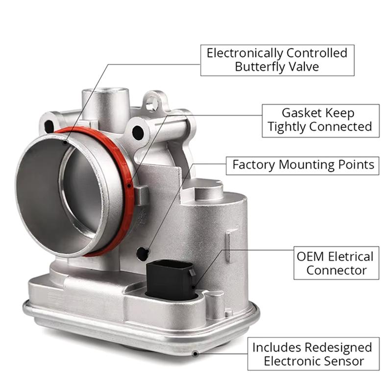04891735AC Electronic Throttle Body For Jeep Patriot Compass 2.0L 2.4L Dodge Caliber Avenger Journey Chrysler 200 2.4L-M53K