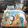 Custom Octonauts Cartoon Animation Duvet Cover Set HD Comforter Cover for Kids Bedding Sets Bedclothes Bedroom Decor
