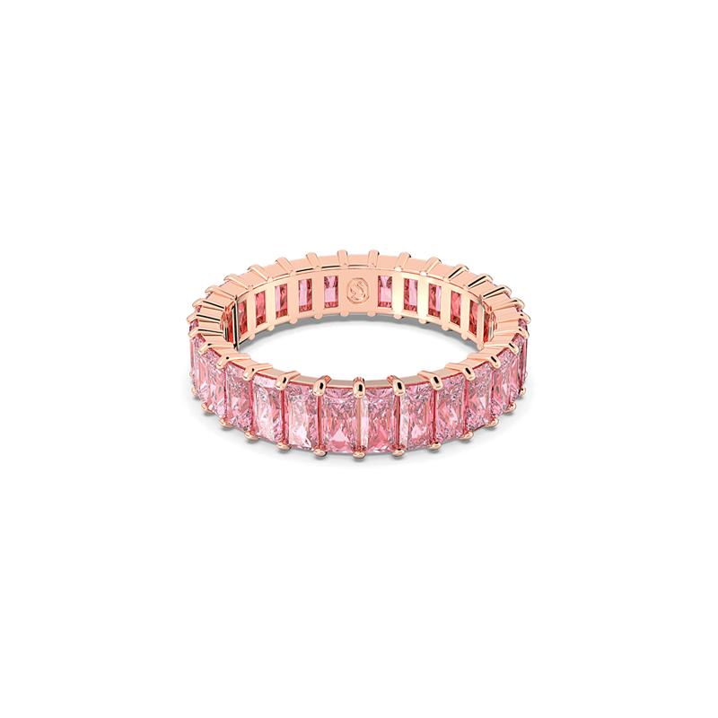 Swarovski Matrix rectangular cut exquisite and elegant ring for women pink 5647589
