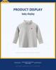 27kids Korean Style Kids' 2024 Spring Long Sleeve High Neck T-shirt