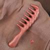 Sandalwood Wide-Tooth Comb for Curly Hair - Large Size, Portable, Unisex Head Therapy & Massage.