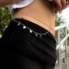 Fashion Spice Girl Wind Metal Diamond Claw Chain Body Chain Simple Sequins Tassel Rhinestone Waist Chain
