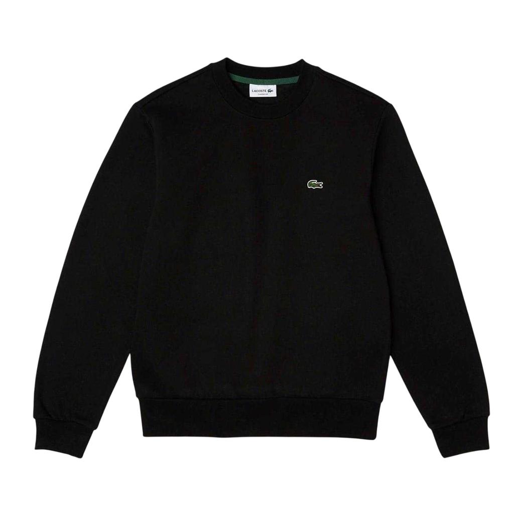Lacoste Mens Embroidered Logo Fleece Crew Neck Sweatshirt