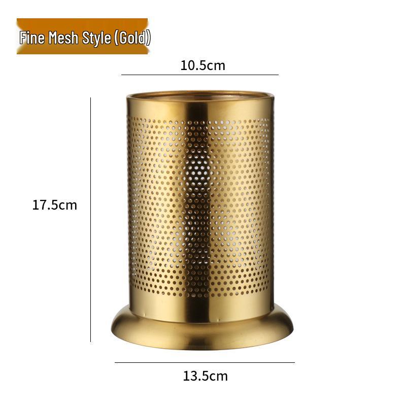 Durable Stainless Steel Chopstick Holder with Drainage Holes - Moisture-Proof and Anti-Fall, Ideal for Restaurants and Customizable with Logo.