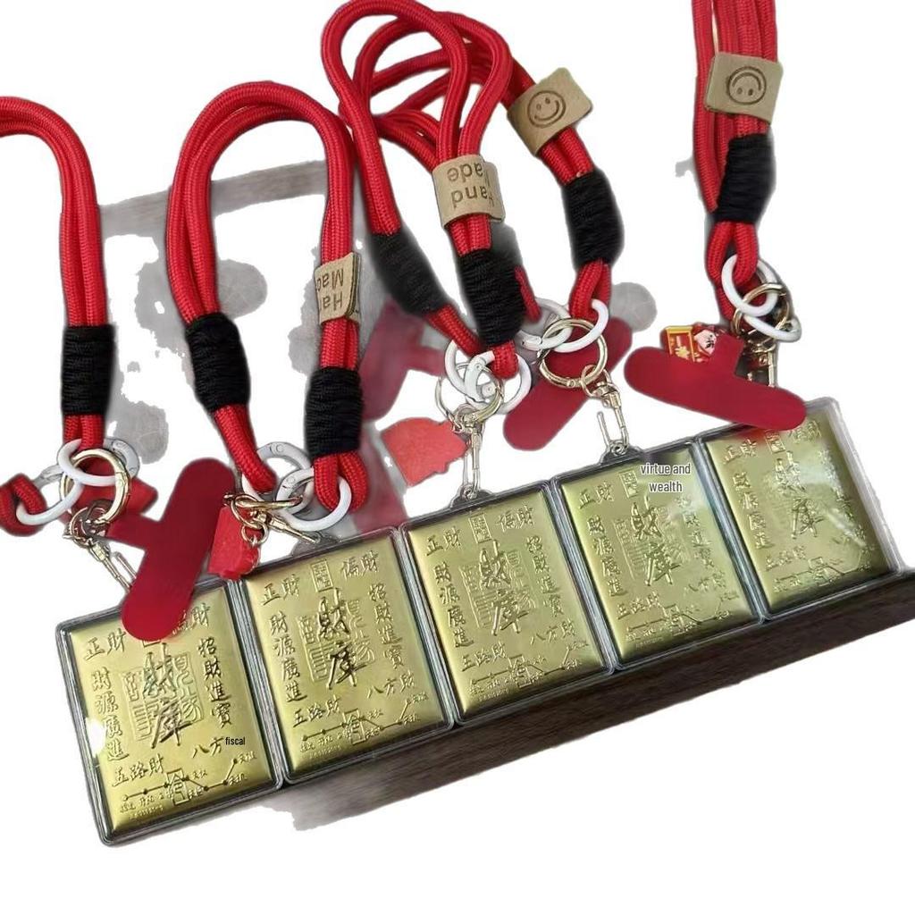 999 Pure Gold Shuibei Style Mobile Phone Pendant: Symbols of Abundance and Prosperity