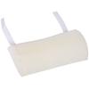 Sun Lounger Reclining Folding Deck Chair with Pillow Backrest Adjustable To 5 Levels Cream