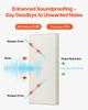 4 PCS Acoustic Wall Panels 2 In Thick 23.6 X 11.8 In Self-adhesive Beige