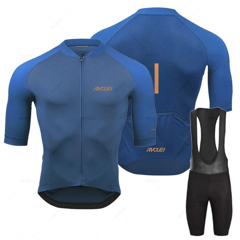 Herren Kurzarm Radtrikot Set Schnelltrocknend Atmungsaktiv Mountainbike Straßenradsport Sportbekleidung