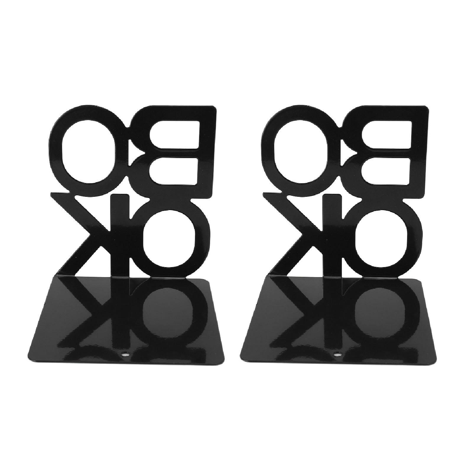 

1 пара современных книжных упоров, нескользящие, сверхпрочные, декоративные, для стола, офиса, библиотеки, синие чёрный