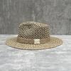 French Vintage Panama Straw Hat Saltwater Straw Top Hat Men'S And Women'S Sunscreen Beach Sun Hat