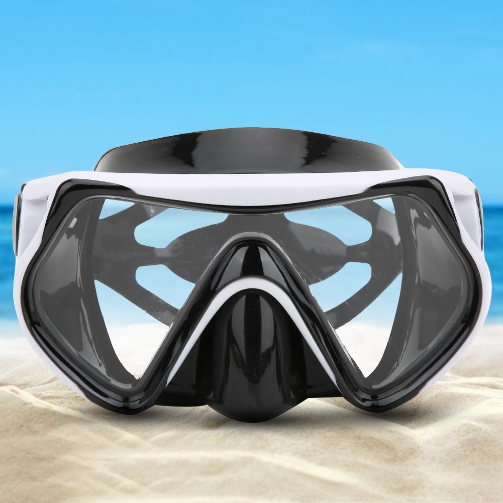 Silicone Adults Snorkeling Goggles Toughened Glass Large View Swimming Glasses Diving Equipment