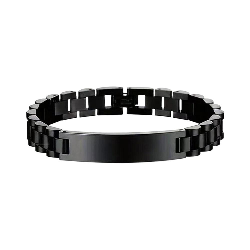 

Регульований чоловічий ланцюжок для годинника з нержавіючої сталі з можливістю гравіювання - Міжкордонний європейський та американський стиль