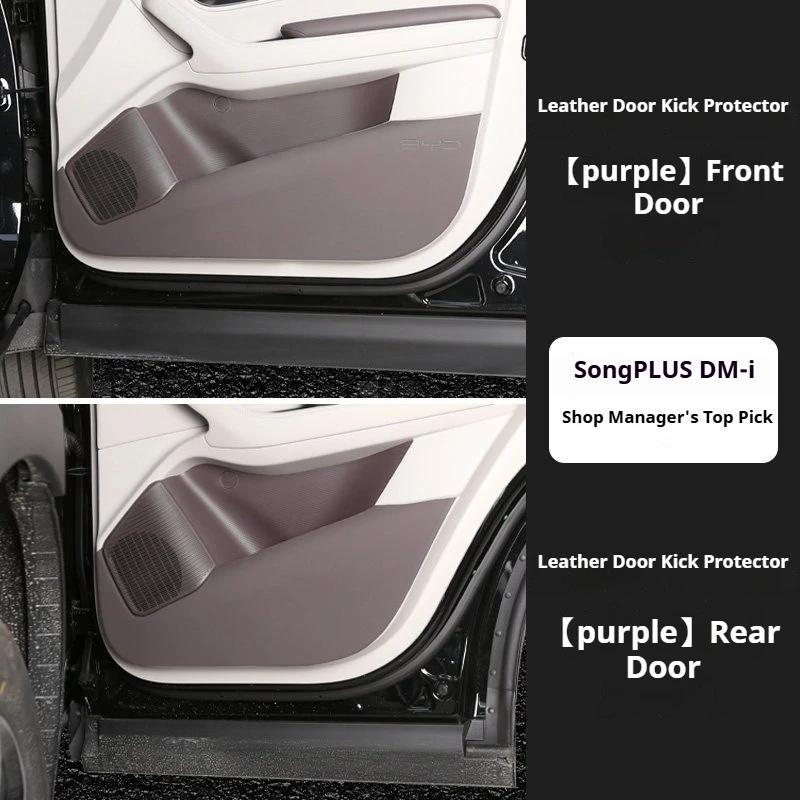 For BYD Song Plus EV/DMI 2021-2025 Door Anti Kick Pad Protection Anti Dirt Door Panel Protection Interior Accessories