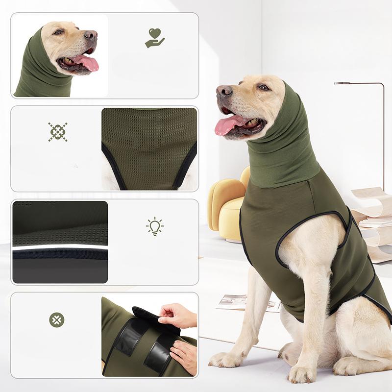 Pet Clothing, Dog Comfort Clothes, Anti-lightning Shock and Anti-anxiety Pullover Clothes, Reflective At Night