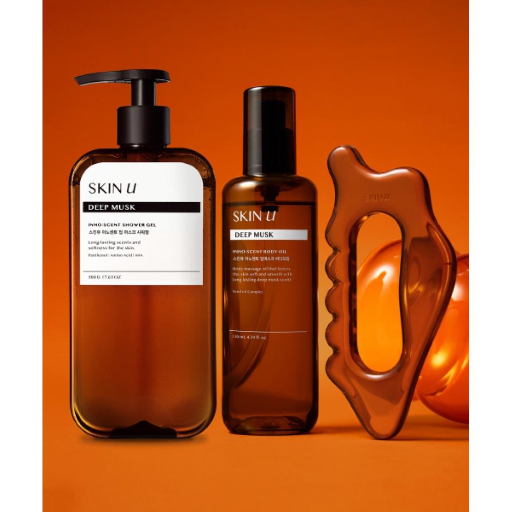 Skin U Innocent Глубокий Мускус Гель для душа + Масло для тела Набор Гуаша NONE